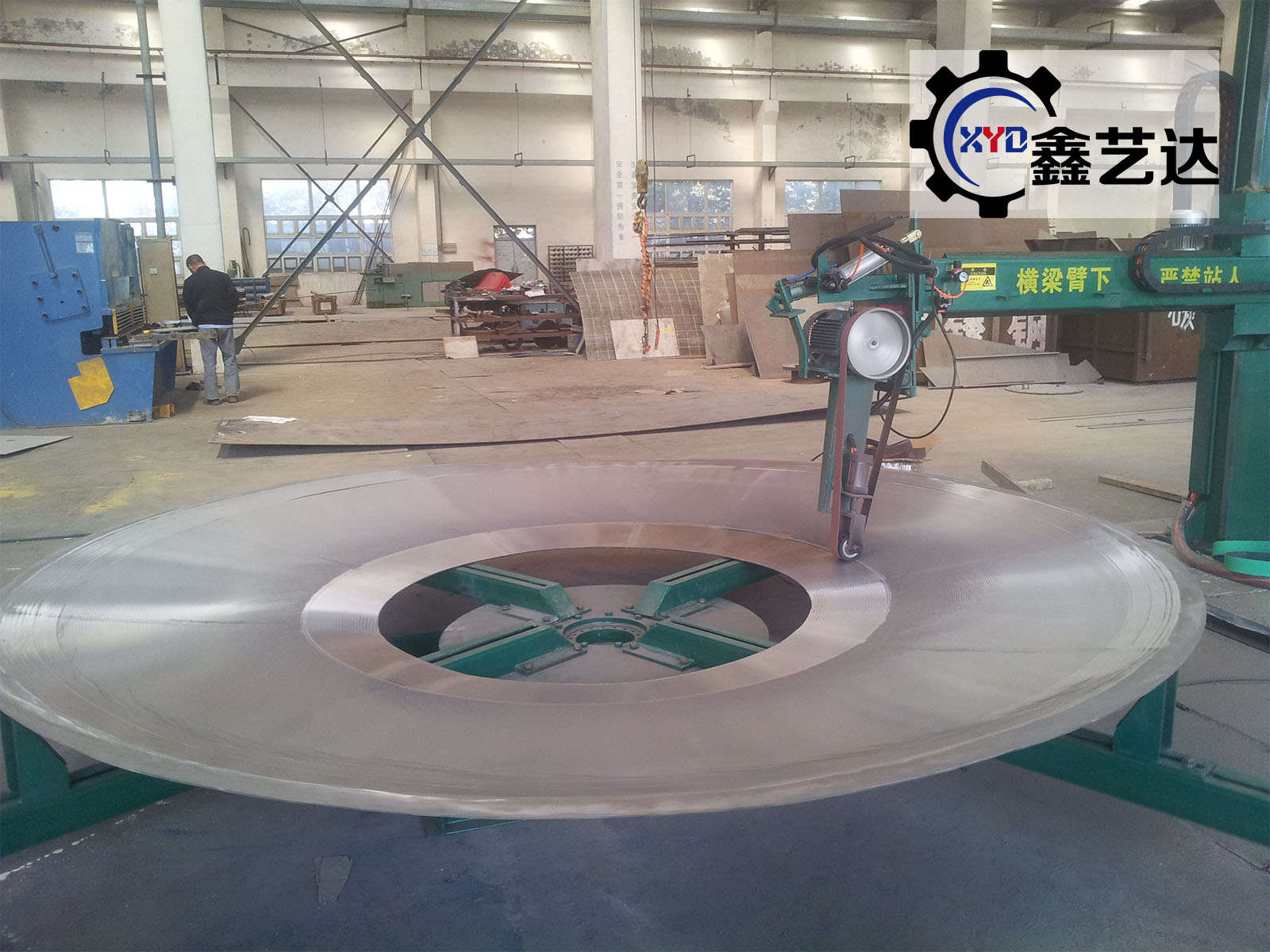 Flat disc polishing