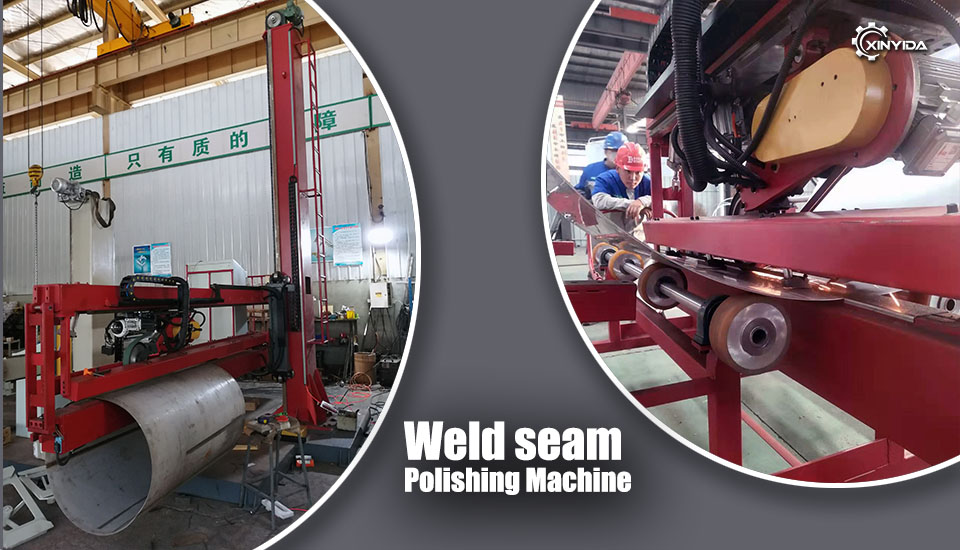 Flat sheet weld seam & Cylinder weld seam Polishing machine